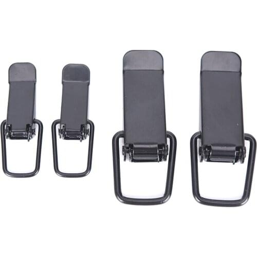 2Pcs Universal Auto Bumper Durable Security Hook Lock Clip Kit Clip Hasp For Racing Car Truck Hood Quick Release Fastener