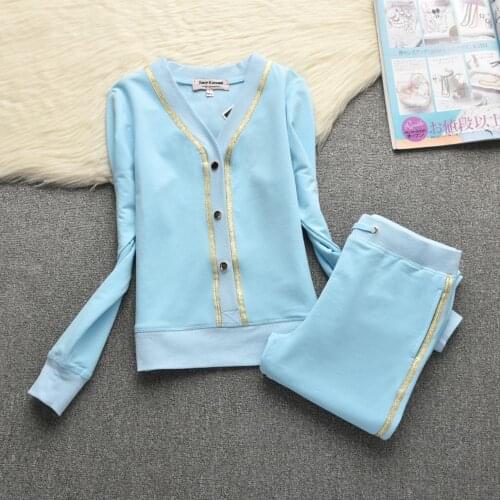 2021 Casual Two Piece Set Striped Button Bodycon 2 Piece Set Women Long Sleeve Top And Pants Spring Autumn Sets