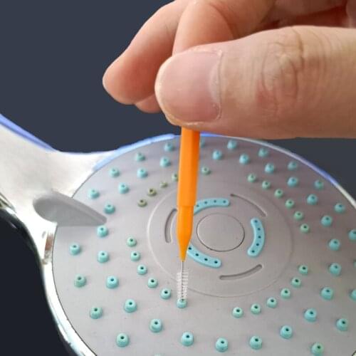 5pcs Shower Head Cleaning Brush Washing Anti-clogging Small Brush Pore Gap Cleaning Brush For Kitchen Toilet Phone Hole with box