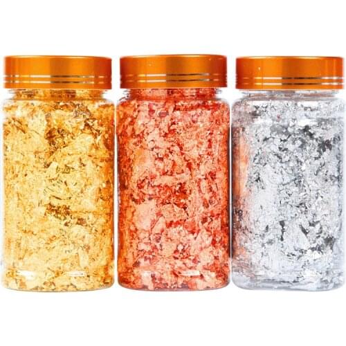 5g Edible Gold Foil Decoration Cake Dessert Nail Painting Gold and Silver Foil Fragments Crafts DIY