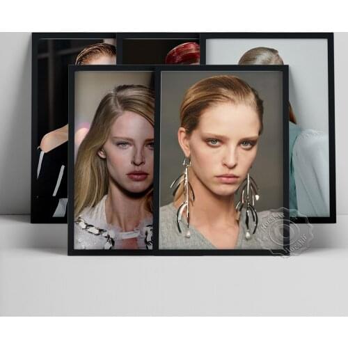 Abby Champion Poster, America Female Model Art Prints, Long Hair Girl Portrait Picture, Star Beauty Wall Art, Champion Fans Gift