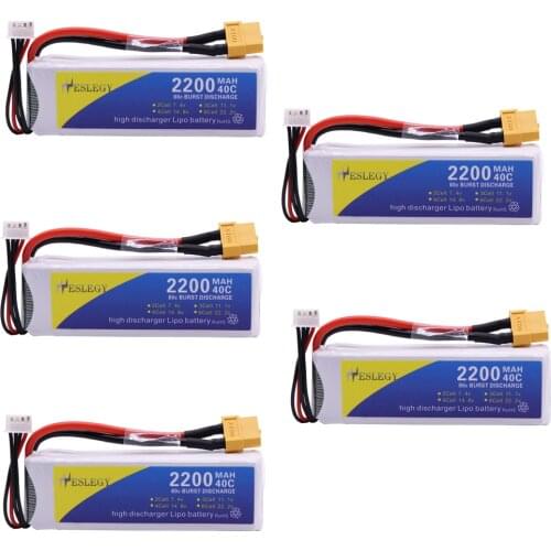 5PCS/set 3S 2200mAh 40C 11.1V LiPo Battery For RC Car Airplane Helicopter High Power 11.1 v Battery for X16 X21 X22 toys battery