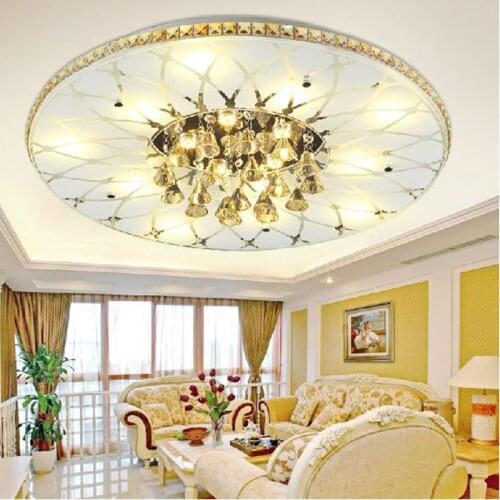 Free shipping FOR DHL Luxury Crystal Lamps Modern LED Ceiling Lights For Living Room Lustre lamparas de techo Guaranteed 100