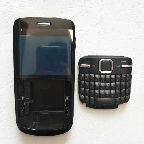 ZUCZUG For Nokia C3 C3-00 Full Complete Mobile Phone Housing Cover Case+ English Keypad + Logo