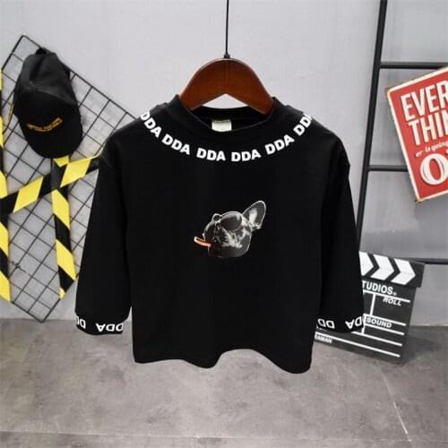 Childrens long sleeve t-shirt cotton cartoon t-shirts boy kid boys and girls tops shirts childrens T-shirt spring and autumn