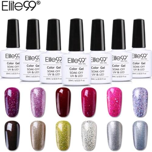 Elite99 10ml UV Gel Nail Polish Glitter Pear Series Long Lasting Gel Nail Art Varnish Semi Permanent Nail Gelpolish Manicure