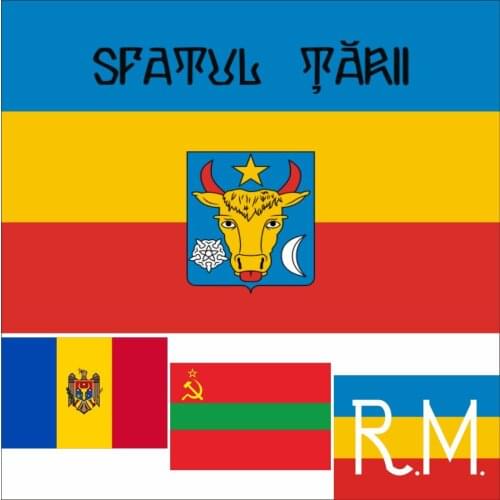Moldova Sfatul Tarii flag 3X5FT 90X150CM 100D Polyester Second flag of the Moldavian Democratic Republic (1918)