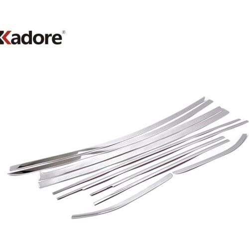 For Nissan Versa Sedan 2012-2018 Stainless Steel Car Window Trim Garnish Molding Strip Frame Cover Sticker Styling Accessories