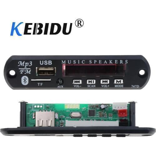 New Car MP3 WMA Decoder Board Wireless Bluetooth Audio Module USB TF Radio 12V With Remote Control Wholesale for Car