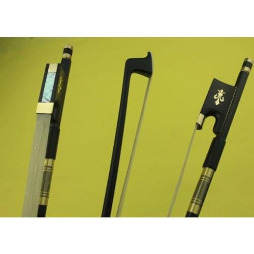 New 1 pc good balance black Carbon fiber violin bow 4/4 Free Shipping