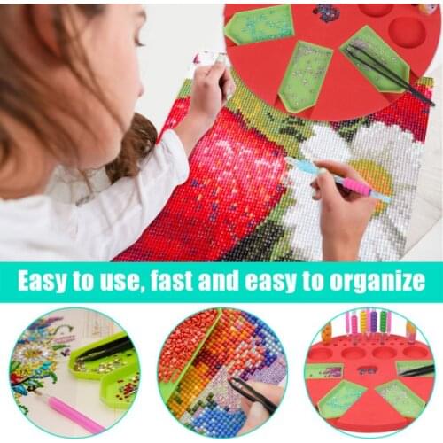 Diamond Painting Drill Tray Organizer, Indispensable Tools Multi-Boat Holder To Keep Trays And Drills Together For Large DIY Dia
