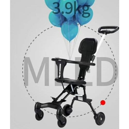 Portable Carriage Lightweight 3.9KG Baby Walking Tool Baby Four-Wheeled Cart Artifact Baby Stroller Foldable Dolly