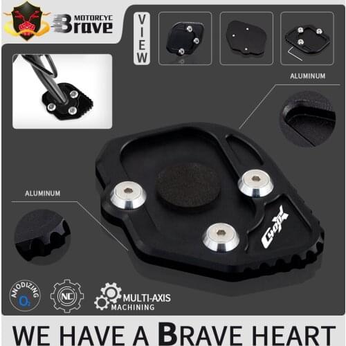 Motorcycle Kickstand Foot Side Stand Extension Pad Support Plate For BMW C400X C400GT K51 C400 X GT C 400X 400gt 2018 2019 2020