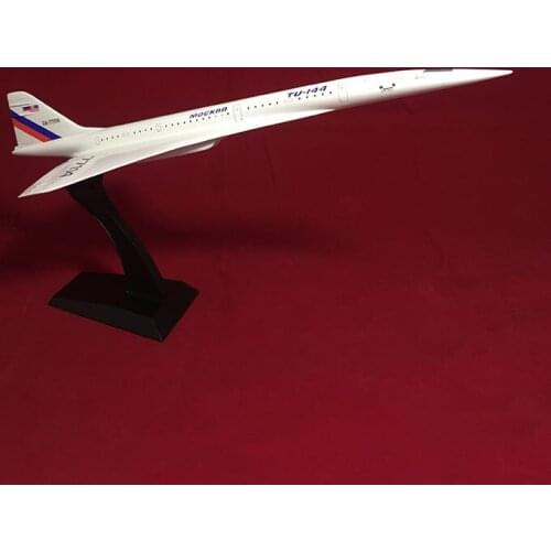 Russia TU-144 Airline 1:200 Scale Concorde Plane Model Toy Resin Plastic Air Airline Airplane Model Display Aviation Toy Gift