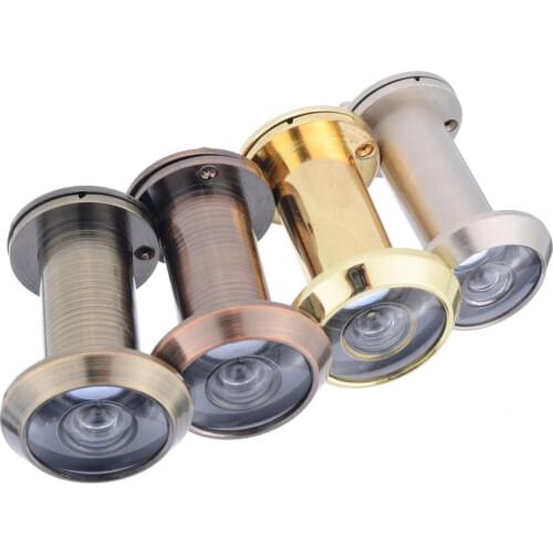 Universal Door Eye Viewer Hidden Pinhole 200 Degree Adjustable Glass Lens Peephole Security Door Hardware