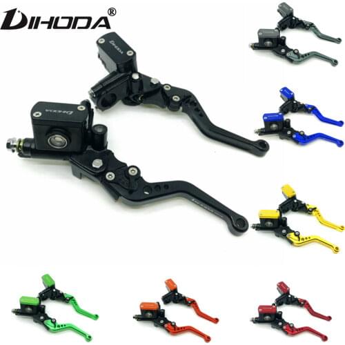 DIHODA Universal 14mm piston motorcycle master cylinder lever brake hydraulic clutch pump for honda Yamaha Kawasaki Suzuki