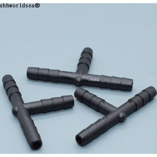 Worldgolden 100pcs plastic fasteners Tubing & Hose Tee Connector Barbed On All Ends