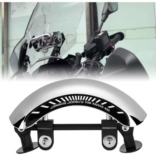 Aluminum Alloy Wide Visibility Blind Spot Mirror Shockproof Motorcycle Rearview Mirror Handlebar 180 Degree Adjustable Safety
