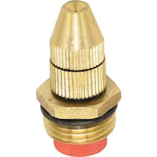 1/2 male Irrigation brass misting nozzle Adjustable Fog water Sprinkler nozzle Water spray To garden greenhouse 1pcs