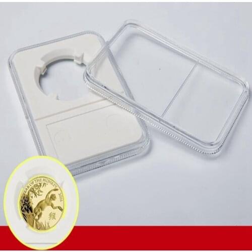 100pcs Professional Coin Display Slab Coin Holder Collecting Storage Box 40mm Coin Capsules Collection Box