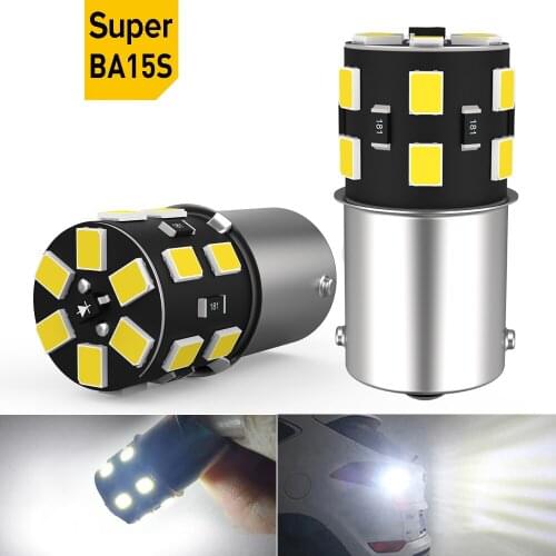 2X 1200Lm 1156 BA15S P21W led Canbus LED car Reverse Lights Lamp for Skoda Superb Octavia 2 MK2 FL A5 2009 2010 2011 2012 2013