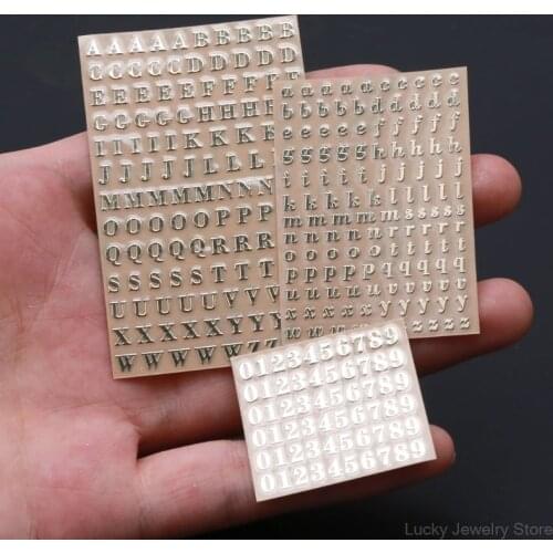 5Pcs 3mm Alphabet Letters Chunky Glitter Epoxy Resin Decorative Stickers Engkish Letters Numbers UV Epoxy Resin Fillings M20 21