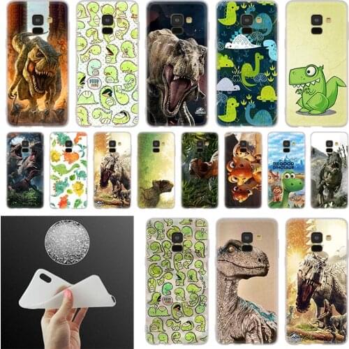 Cartoon Dinosaur Open Mouth Phone Case For Samsung Galaxy A10 A20 A30 A40 A50 A60 A70 A6 A8 Plus A7 A9 2018 A3 A5 2017 Cover