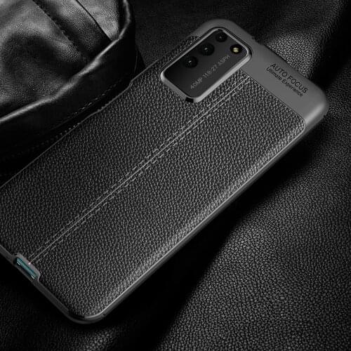 Honor X10 Case for Huawei Honor X10 Litchi Pattern leather Soft TPU COVER for Honor X10 Coque for Huawei Honor X 10 Capa Fundas