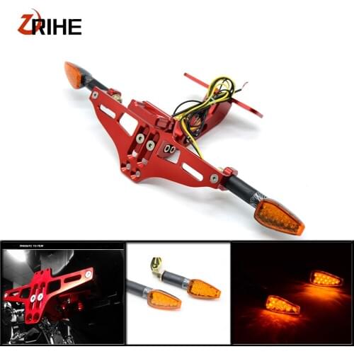 Motorcycle Bracket Fender Number Plate Frame Holder Light For YAMAHA YZF R1 R6 1998 1999 2000 2001 2002 2003 2004 XJR1300 MT07