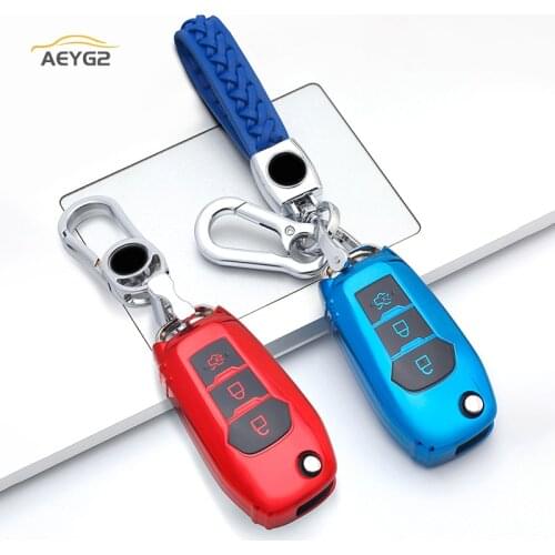 Soft TPU Car Remote Key Full Cover Case Fob Shell For Ford Fusion Fiesta Mondeo Mk4 Escort Everest Ranger S Max Kuga 2 Focus MK3