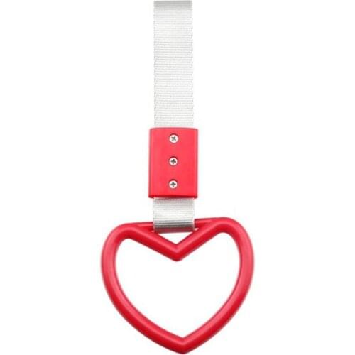 Nylon strap Car Tow Ring Handle Strap Charm Round JDM Tsurikawa Ring Subway Train Bus Handle Strap Charm Drift Toy Car Styling