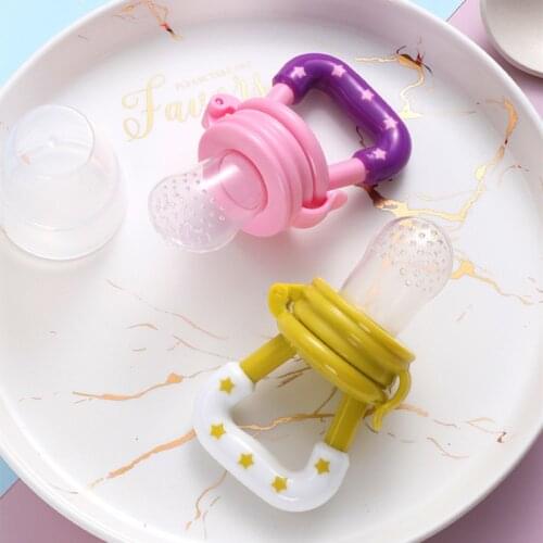 Newest Baby Nipple Fresh Food Nibbler Baby Pacifiers Feeder Kids Fruit Feeding Nipple Safe Supplies Nipple Teat Pacifier Bottles