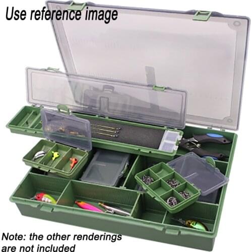 Outdoor Waterproof Fishing Lure Storage Box Set Carp Fly Bait Container Tackle Case Container