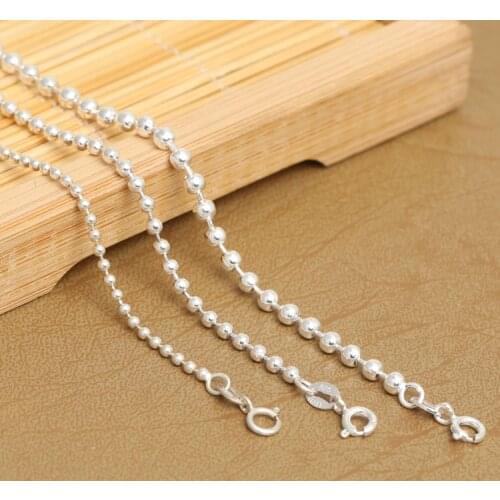 Real Silver Necklace Handcrafted 925 Silver Necklace Designer Vintage Sterling Silver Neckace for Necklace