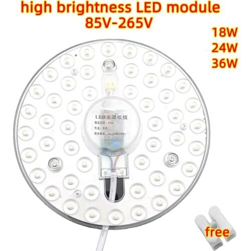 Ceiling Lamps LED Module AC85-265V AC220V 230V 36W 18W 24W LED panel Light Replace Kitchen Bedroom Bathroom Lamps light source