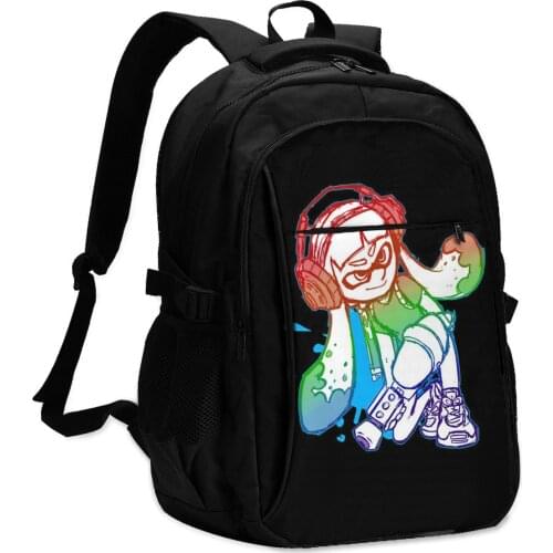 Splatoon Backpacks Nice Charger USB Cycling Backpack Tourist Big Bags
