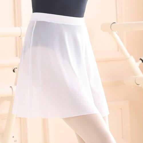 Mesh Ballet Dance Skirt Dress Women Adult Gymnastics Ballerina Training Costumes