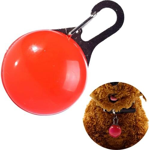 LED Safety Pet Dog Cat Collar Glowing Keychain Night Light Pendant Necklace Pet Luminous Bright Glowing Collar In Dark Lamp