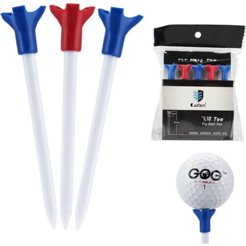 Golf Tees Fly Ball Tee 83mm for Driver Fairway Hybrids Golf Ball Holder Drop Ship 5 pcs/bag