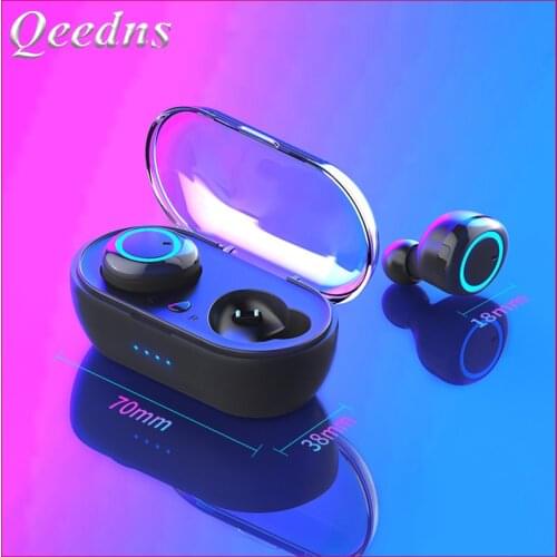 Y50 TWS Bluetooth Earphone Wireless Headphone Stereo Headset Sport Earbuds Microphone With Charging Box For Smartphone