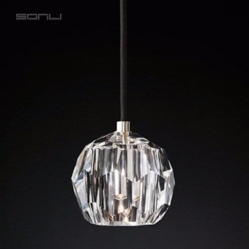 Modern led glass ball deco maison lustre pendente deco chambre kitchen dining bar kitchen fixtures bedroom living room