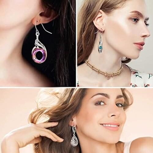 16 Pairs Teardrop Crystal Drop Dangle Earrings for Women Multicolor Boho Hoop Earrings Colorful Hook Dangle Earrings Kit