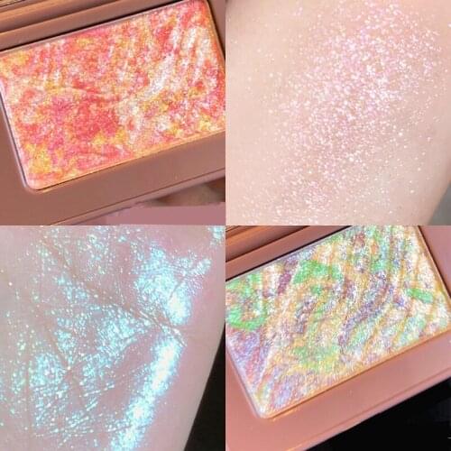 1PC Makeup Shimmer Highlighter Monochrome Eye Shadow Palette Face Contour Bronzers High Gloss Powder Cosmetics Contour Palette