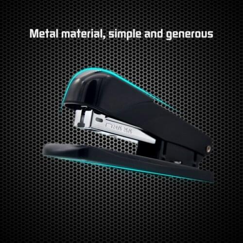 1pcs Metal Safe Stapler without Staples Staple Free Stapleless Capacity for Paper Binding School book repair Office Accessories