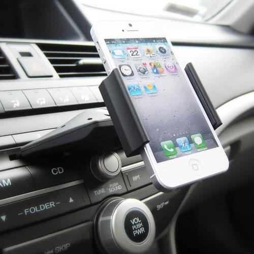 1Pc New Car Auto CD Slot Mount Cradle Holder Stand For Mobile Smart-Cell Phone Car CD Player
