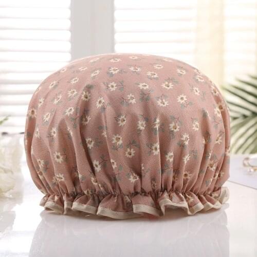 1PCS Waterproof Shower Cap Waterproof Adult High-quality Shower Bath Bathing Cap Cute Kitchen Hat Oil Cap Oil Fume