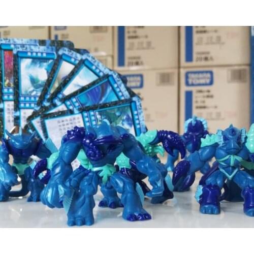 Anime Gormiti Model Ocean Warrior Tribe Series Ornaments with Cards Figures Model Children Toys