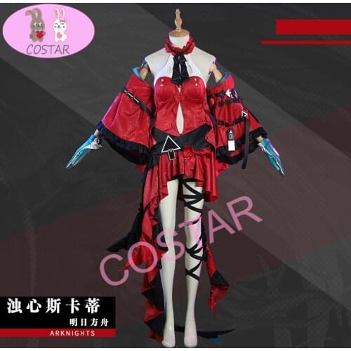 Anime! Arknights Skadi The Corrupting Heart Game Suit Lovely Dress Elegant Uniform Cosplay Costume Halloween Party Outfit Women