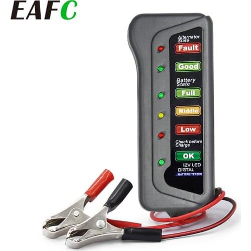 12V Automotive Car Battery Tester LCD Digital Test A nalyzer Auto System Analyzer Alternator Cranking Check Car Diagnostic Tools