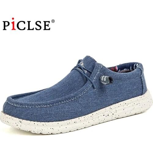 Large Size 46 Men Casual Shoes Denim Canvas shoes Fashion Vulcanized Shoes Comfortable Moccasins Men shoes Sneakers